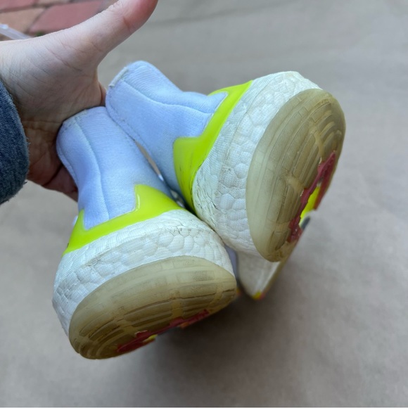 Adidas Ultraboost 21 Man Solar Green Neon White Black Yellow FY0377 Size 7.5 - Picture 8 of 15